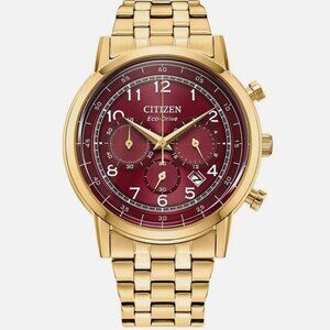 Citizen Men's Chronograph 43mm Date Window Gold Eco-Drive Watch